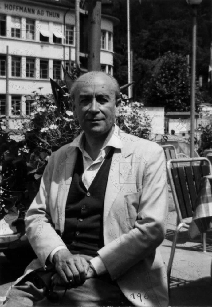 Guglielmo Alberti, Svizzera, 1960, scatto del figlio Francesco